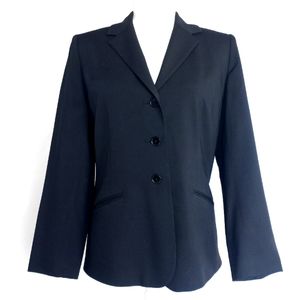 Ann Taylor Rayon/Wool/Spandex Bkend 3- Button Blazer